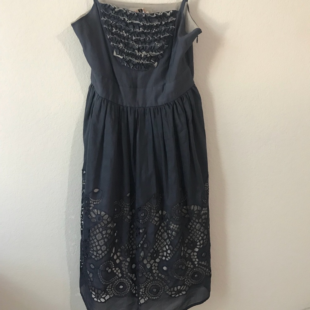 Anthropologie Eyeleted Islands dress by Burlapp